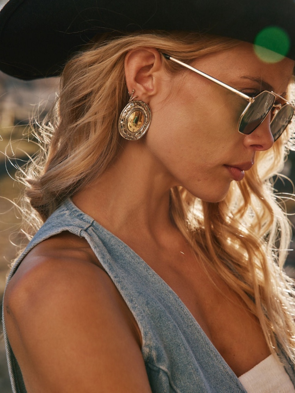 12th Tribe Bailey Gold and Silver Statement Earrings Size O/SO/S